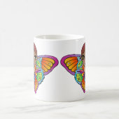 Frau mit Schmetterlingsflügeln Kaffeetasse (Mittel)