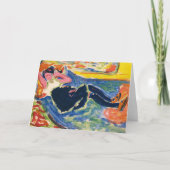 Frau mit schwarzen Strümpfen | Ernst Ludwig Kirchn Karte (Vorderseite)