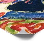 Frau mit schwarzen Strümpfen | Ernst Ludwig Kirchn Poster (Ecke)