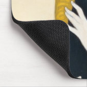 Frau mit schwarzer Katze, Yumeji Takehisa Mousepad (Ecke)