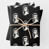 Frau mit Side Shave Haarmode Geschenkpapier Set (Beispiel)