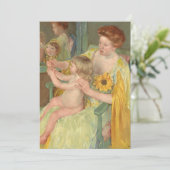 Frau mit Sonnenblume | Mary Cassatt (Stehend Vorderseite)