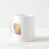 Frau mit Sonnenbrille Kaffeetasse (Vorderseite Links)