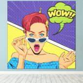 Frau mit Sonnenbrille Leinwanddruck (Insitu (Holzboden))