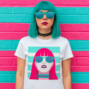 Frau mit Sonnenbrille T-Shirt