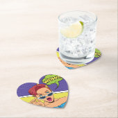 Frau mit Sonnenbrille Untersetzer (Vor Ort)