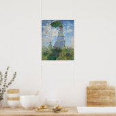 Frau mit Sonnenschirm (1875) | Claude Monet Poster (Küche)