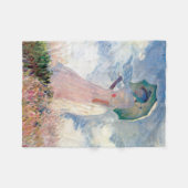 Frau mit Sonnenschirm, Claude Monet, 1886 Fleecedecke (Vorderseite (Horizontal))