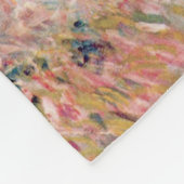 Frau mit Sonnenschirm, Claude Monet, 1886 Fleecedecke (Ecke)