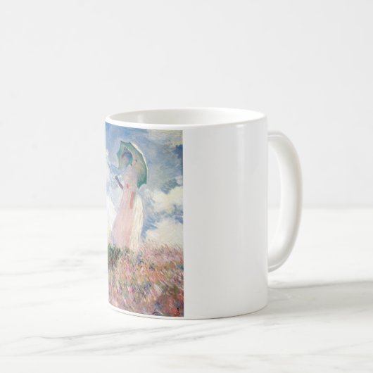 Frau mit Sonnenschirm, Claude Monet, 1886 Kaffeetasse (VorderseiteRechts)