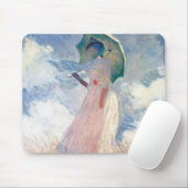 Frau mit Sonnenschirm, Claude Monet, 1886 Mousepad (Mit Mouse)