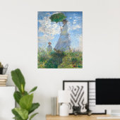 Frau mit Sonnenschirm - Claude Monet Kunst Poster (Heimbüro)