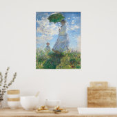 Frau mit Sonnenschirm - Claude Monet Kunst Poster (Küche)