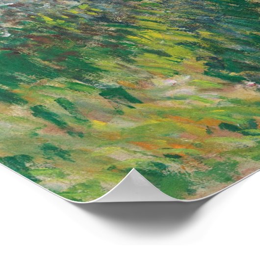 Frau mit Sonnenschirm - Claude Monet Kunst Poster (Ecke)