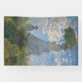 Frau mit Sonnenschirm | Französische Landschaft Banner (Horizontal)
