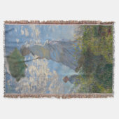 Frau mit Sonnenschirm | Französische Landschaft Decke (Vorderseite)