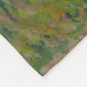 Frau mit Sonnenschirm | Französische Landschaft Fleecedecke (Ecke)