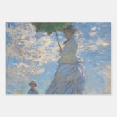 Frau mit Sonnenschirm | Französische Landschaft Geschenkpapier Set (Vorderseite 2)