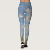 Frau mit Sonnenschirm | Französische Landschaft Leggings (Rückseite)