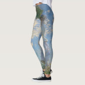 Frau mit Sonnenschirm | Französische Landschaft Leggings (Links)