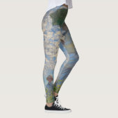 Frau mit Sonnenschirm | Französische Landschaft Leggings (Rechts)