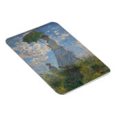Frau mit Sonnenschirm | Französische Landschaft Magnet (Rechte Seite)