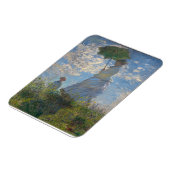 Frau mit Sonnenschirm | Französische Landschaft Magnet (Linke Seite)