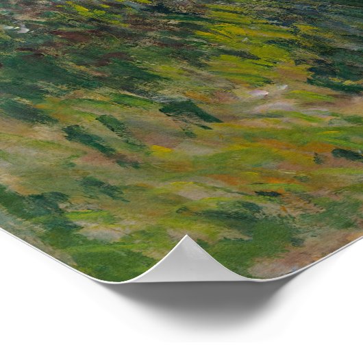 Frau mit Sonnenschirm | Französische Landschaft Poster (Ecke)