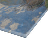 Frau mit Sonnenschirm | Französische Landschaft Schneidebrett (Ecke)