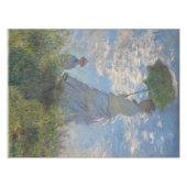 Frau mit Sonnenschirm | Französische Landschaft Tischdecke (Vorderseite (Horizontal))
