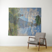 Frau mit Sonnenschirm | Französische Landschaft Wandteppich (Beispiel (Horizontal))