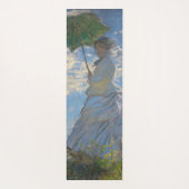 Frau mit Sonnenschirm | Französische Landschaft Yogamatte (Rückseite)