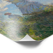 Frau mit Sonnenschirm - Frau Monet und ihr Sohn Fotodruck (Ecke)