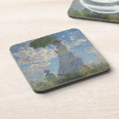 Frau mit Sonnenschirm - Frau Monet und ihr Sohn Getränkeuntersetzer (Linke Seite)