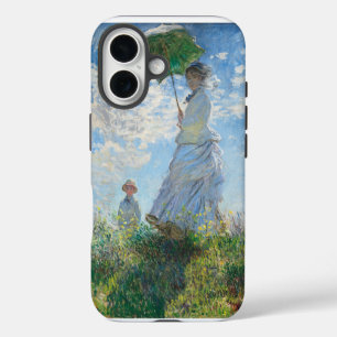 Frau mit Sonnenschirm, Frau Monet und ihr Sohn iPhone 16 Hülle