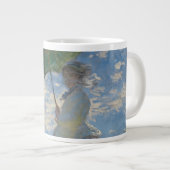 Frau mit Sonnenschirm - Frau Monet und ihr Sohn Jumbo-Tasse (Vorderseite Rechts)