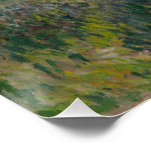 Frau mit Sonnenschirm - Frau Monet und ihr Sohn Poster (Ecke)