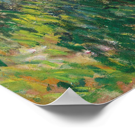 Frau mit Sonnenschirm, Frau Monet und ihr Sohn Poster (Ecke)