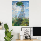 Frau mit Sonnenschirm, Frau Monet und ihr Sohn Poster (Heimbüro)