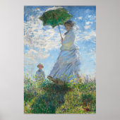 Frau mit Sonnenschirm, Frau Monet und ihr Sohn Poster (Vorne)