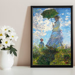 Frau mit Sonnenschirm - Frau Monet und ihr Sohn Poster<br><div class="desc">In seiner reinsten Form wurde der Impressionismus der Landschaftsmalerei gewidmet, ein von Monet favorisiertes Thema. In der Frau mit dem Parasol - Madame Monet und ihrem Sohn ist seine Fähigkeit als Gestaltungsmalerin ebenso offensichtlich. Der Künstler beabsichtigte, das Gefühl eines lässigen Familienausflugs anstatt eines formalen Porträts zu vermitteln, und nutzte Pose...</div>