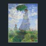 Frau mit Sonnenschirm, Frau Monet und ihr Sohn Postkarte<br><div class="desc">Frau mit Sonnenschirm,  Madame Monet und ihr Sohn von Claude Monet Vintage Kunst</div>