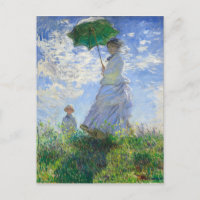 Frau mit Sonnenschirm, Frau Monet und ihr Sohn