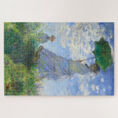 Frau mit Sonnenschirm, Frau Monet und ihr Sohn Puzzle (Horizontal)