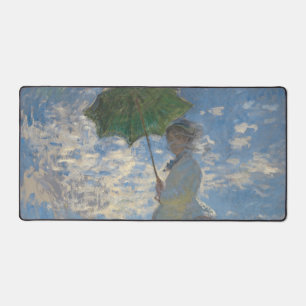Frau mit Sonnenschirm - Frau Monet und ihr Sohn Schreibtischunterlage