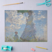 Frau mit Sonnenschirm - Frau Monet und ihr Sohn Seidenpapier (Basteln)