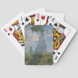 Frau mit Sonnenschirm - Frau Monet und ihr Sohn Spielkarten