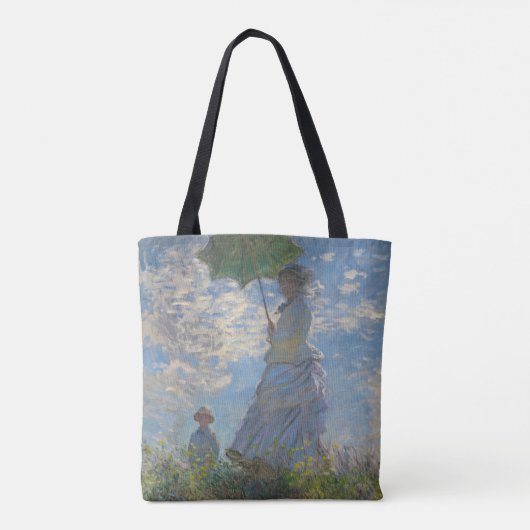 Frau mit Sonnenschirm - Frau Monet und ihr Sohn Tasche (Rückseite)