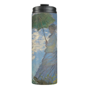 Frau mit Sonnenschirm - Frau Monet und ihr Sohn Thermosbecher