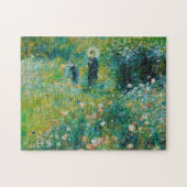 Frau mit Sonnenschirm, Garten, Renoir Puzzle (Horizontal)
